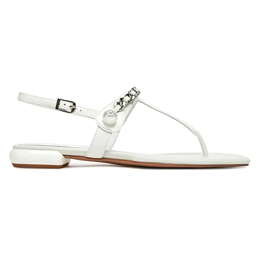 Sandaler^Miu Miu Scarpa Flat Sandal Hvid