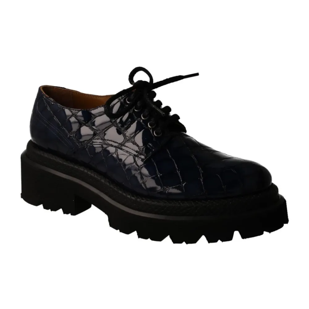 Snøresko<CALCE Schnüre Schuhe Blå