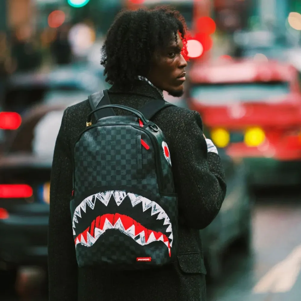 Tasker<SPRAYGROUND Scribble Shark Rygsæk Multifarvet