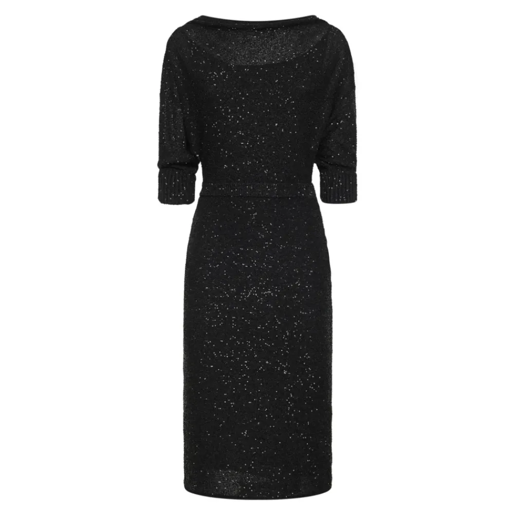 Kjoler^Max Mara Studio Sequinned Viscose Yarn Dress Sort
