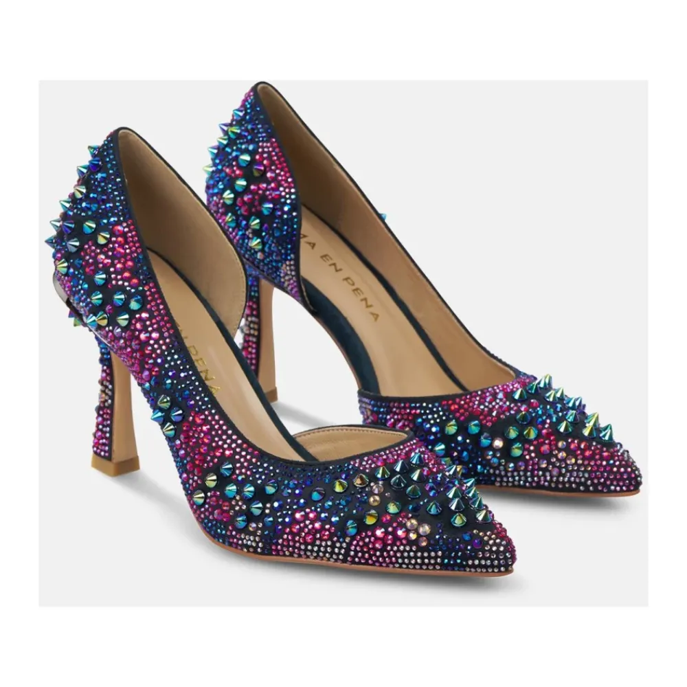 Pumps|Stiletter<ALMA EN PENA Sharp Heel Shoe Multifarvet