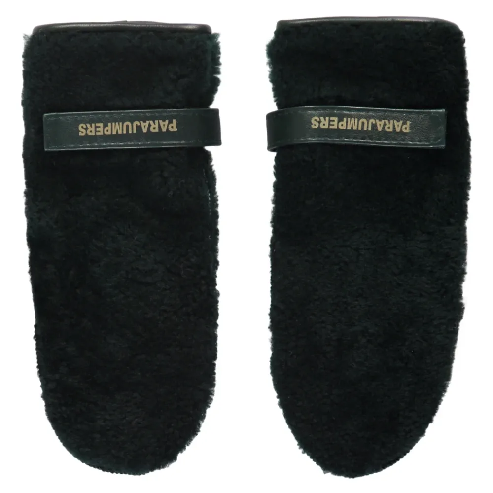 Handsker|Handsker^Parajumpers Shearling Læderhandsker med Justerbar Rem Grøn