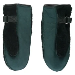 Handsker|Handsker^Parajumpers Shearling Læderhandsker med Justerbar Rem Grøn