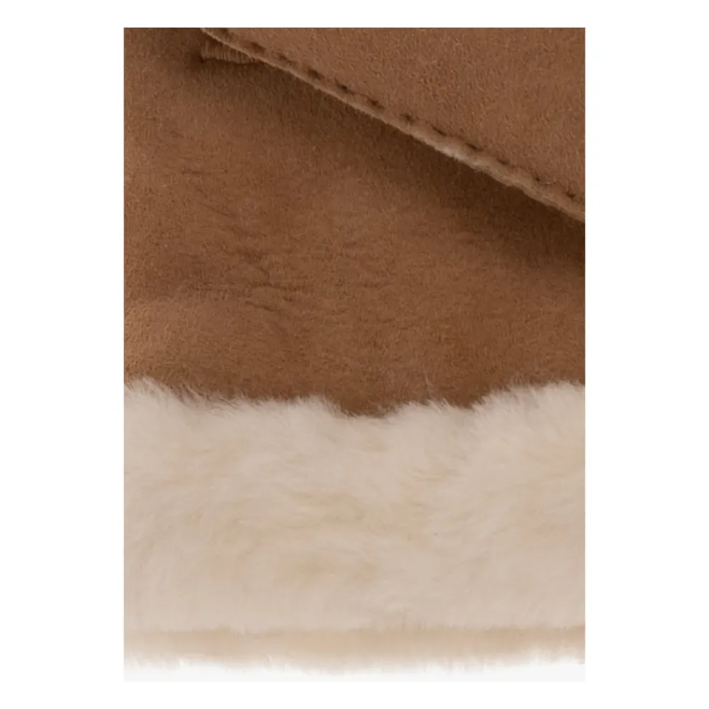 Handsker^UGG Sheepskin Embroider Mittens Chestnut Brun