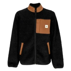 Fleece<CAT Sherpa Zip Jakke Sort