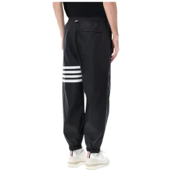 Træningsbukser & Tights<Thom Browne Shiny Ripstop 4-Bar Track Pants Sort