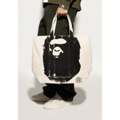 Tasker^A BATHING APE Shopper Bag Beige