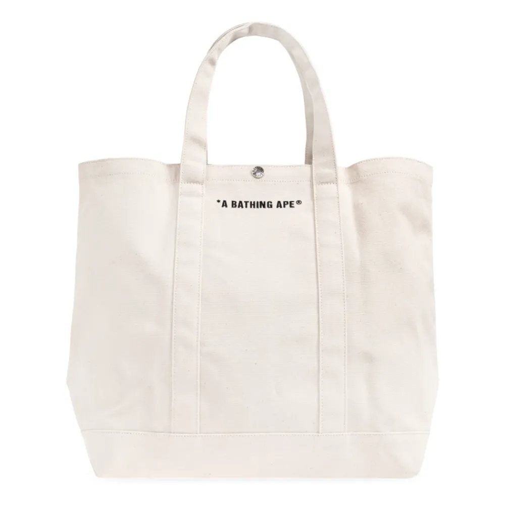 Tasker^A BATHING APE Shopper Bag Beige