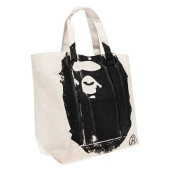 Tasker^A BATHING APE Shopper Bag Beige
