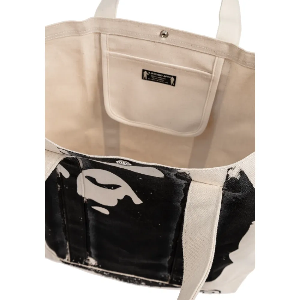 Tasker^A BATHING APE Shopper Bag Beige