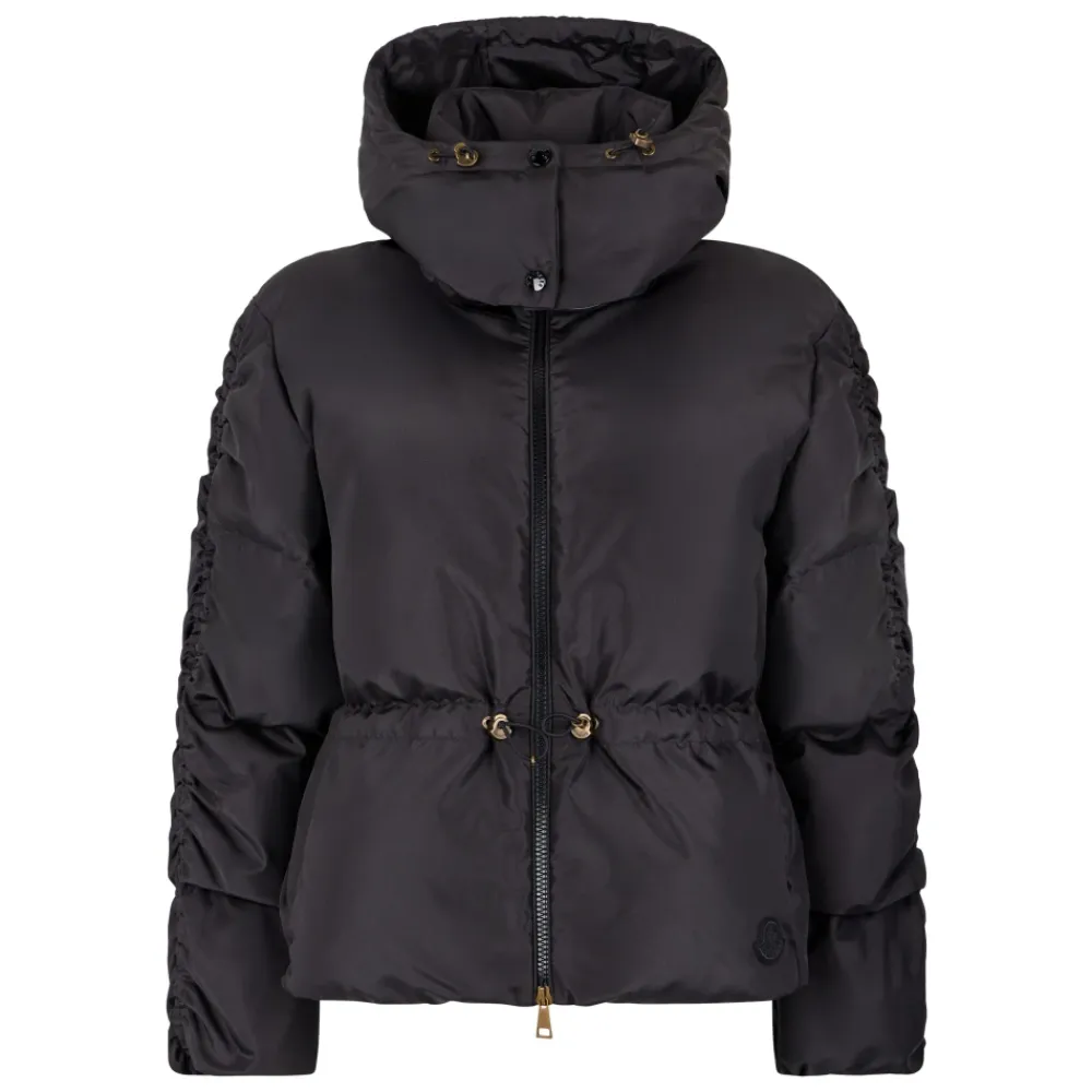 Jakker<Moncler Short Nylon Jacket Sort