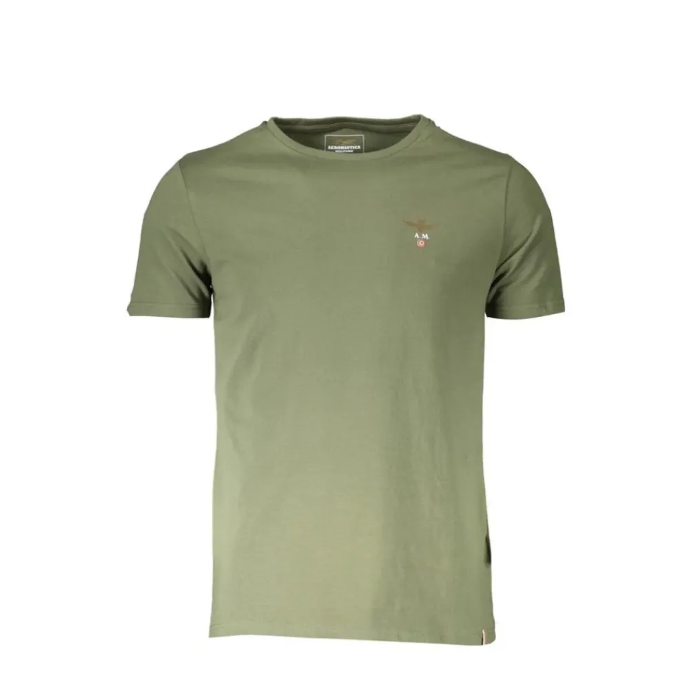 T-Shirts^Aeronautica Militare Short Sleeve Crew Neck TShirt Grøn
