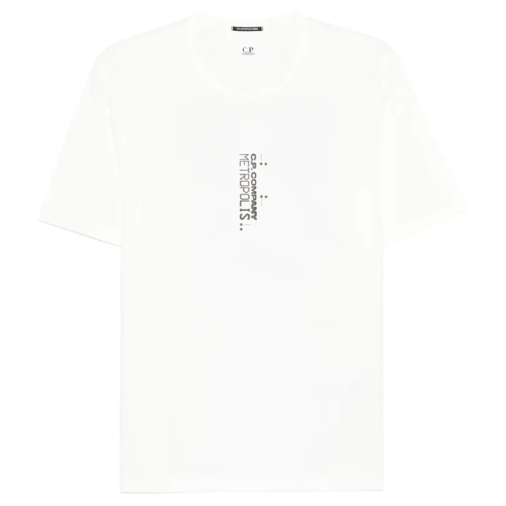 T-Shirts<C.P. Company Short Sleeve T-Shirt Hvid