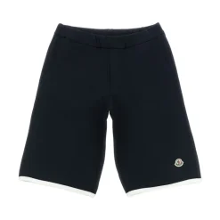 Underdele<Moncler Shorts con applicazione logo Blå