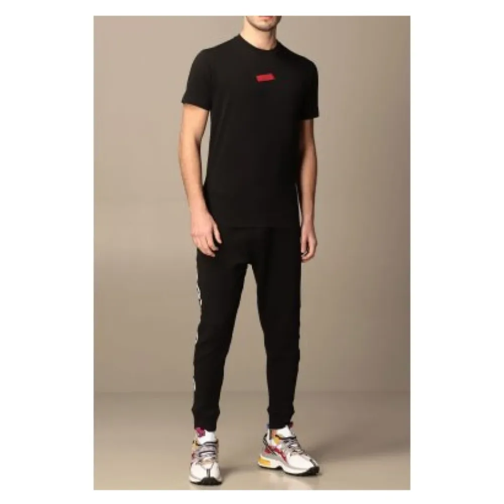 Bukser^Dsquared2 Sidelogo Joggerbukser Sort