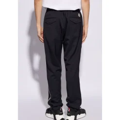 Bukser<Moncler Side-stripe Bukser Blå