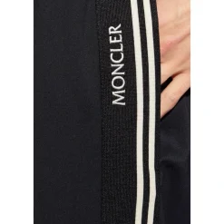 Bukser<Moncler Side-stripe Bukser Blå