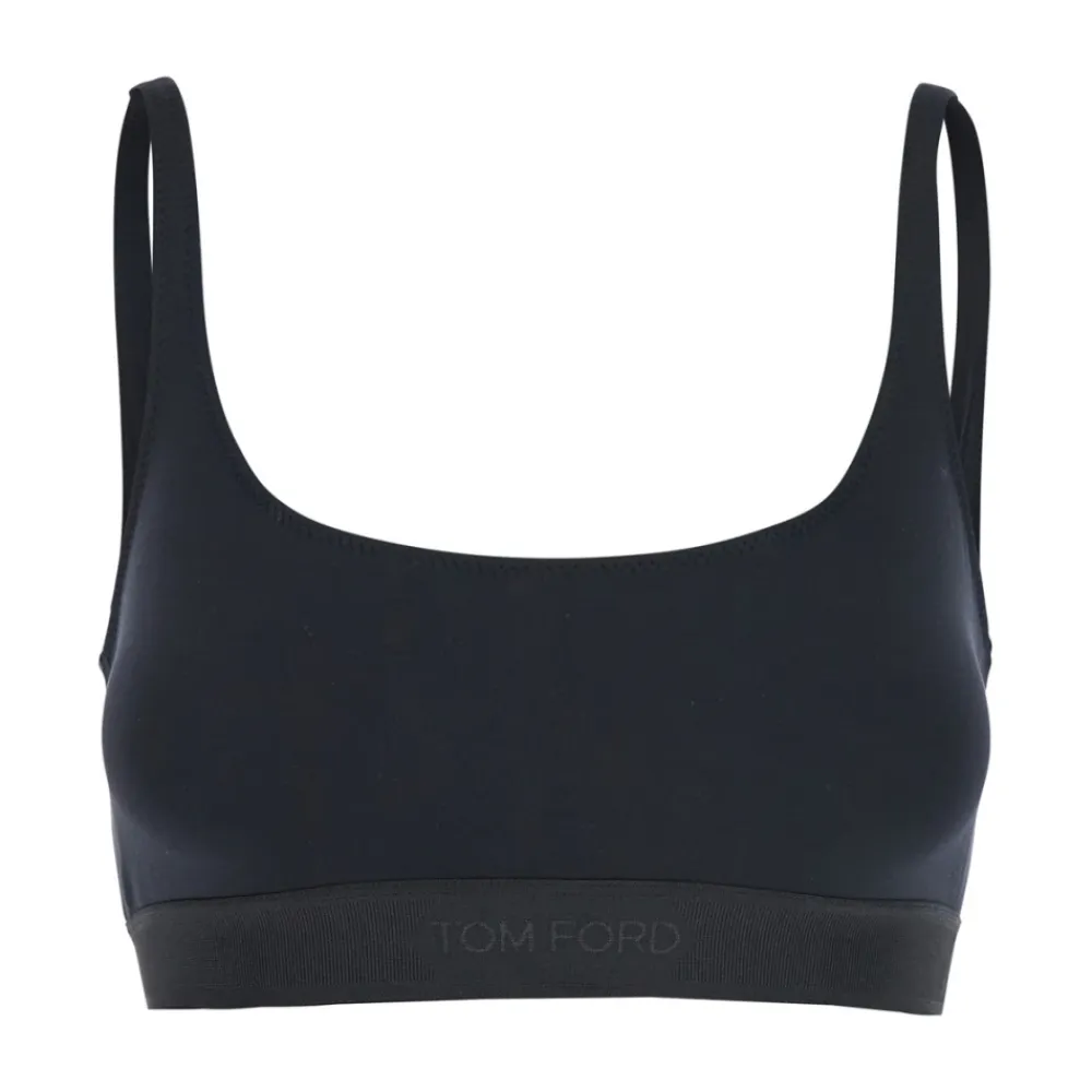 T-Shirts & Toppe<Tom Ford Signature Bralette Sort
