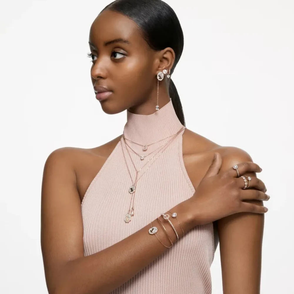 Smykker<Swarovski Signum Dråbe Øreringe Kvinder Rosaguld 5628569 Pink