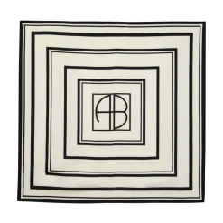 Tørklæder<Anine Bing Silke Monogram Tørklæde - Printet Stil Multifarvet