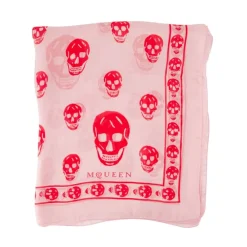 Tørklæder^Alexander McQueen Silke Skull Tørklæde - Pink