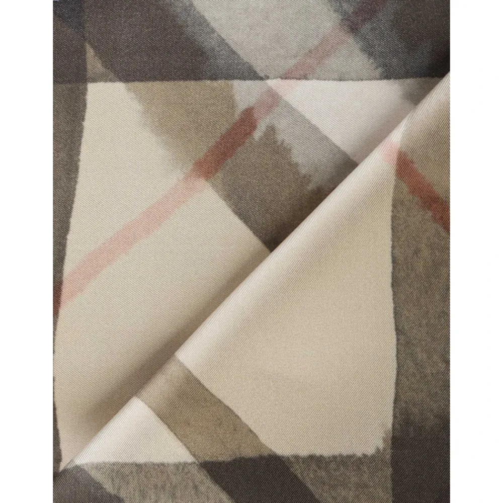 Tørklæder^Burberry Silke Twill Tørklæde Beige