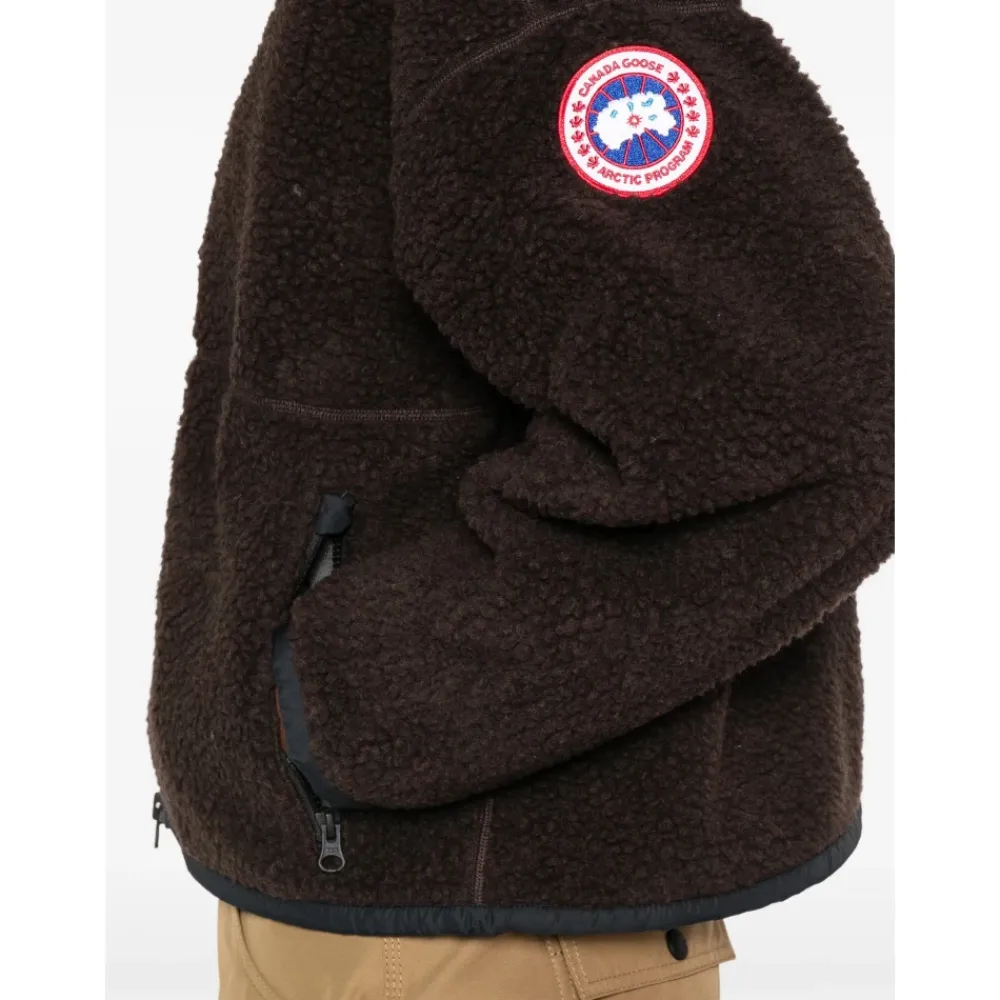 Fleece<Canada Goose Simcoe Fleece Sweater med Lynlås Brun