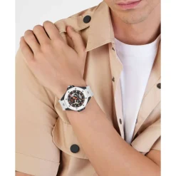 Ure<Philipp Plein Skeleton Royal Ur Hvid