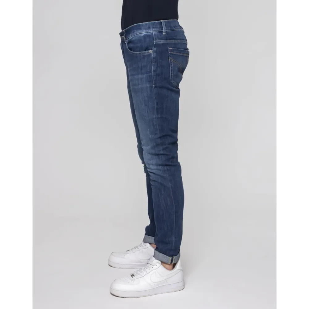 Jeans^Dondup Skinny Fit Five-Pocket Low-Rise Jeans Blå