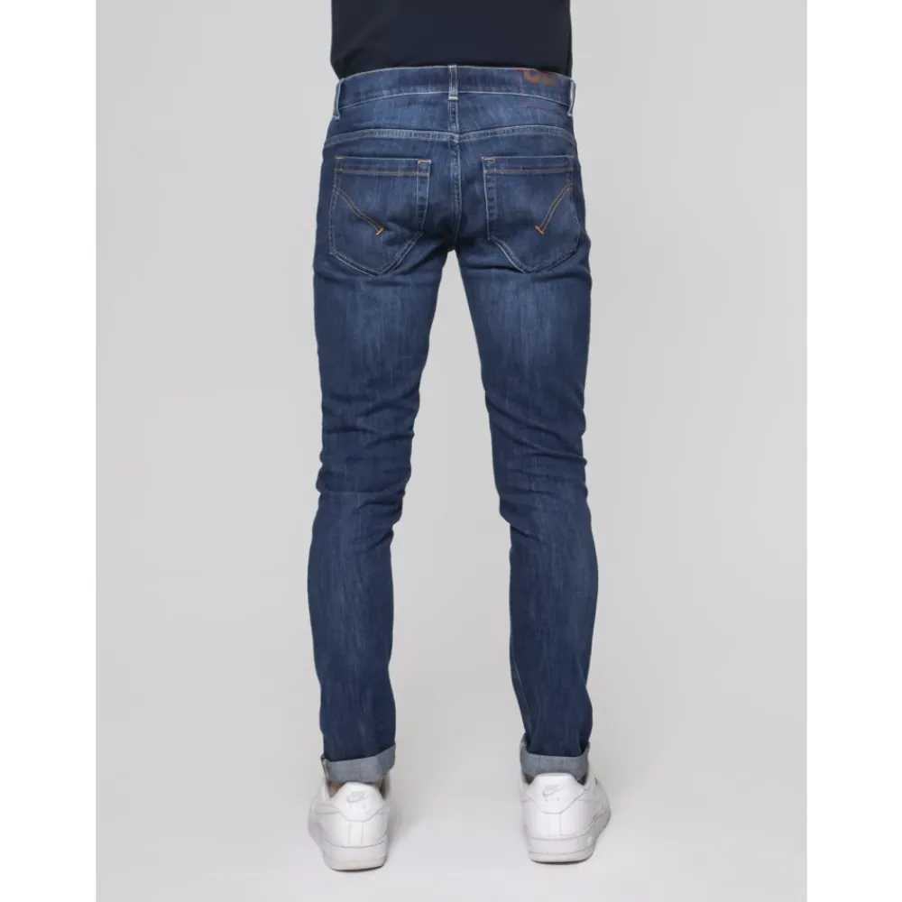Jeans^Dondup Skinny Fit Five-Pocket Low-Rise Jeans Blå