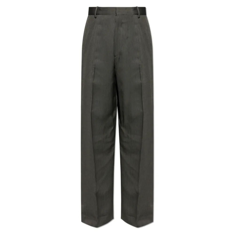 Bukser<Acne Studios Skræddersyede sildebensbukser Grå