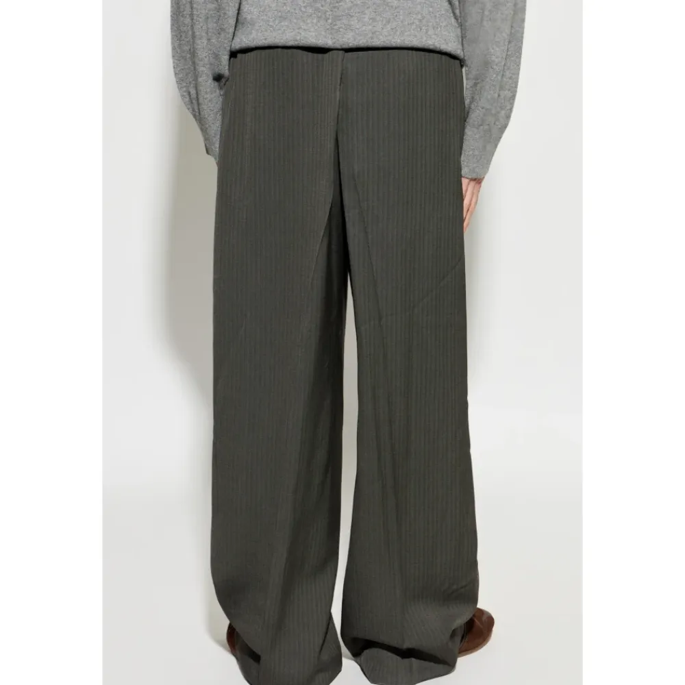 Bukser<Acne Studios Skræddersyede sildebensbukser Grå