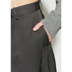 Bukser<Acne Studios Skræddersyede sildebensbukser Grå