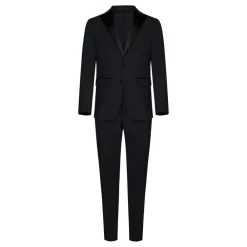 Jakkesæt^Dsquared2 Skræddersyet Single-Breasted Smoking Suit Sort