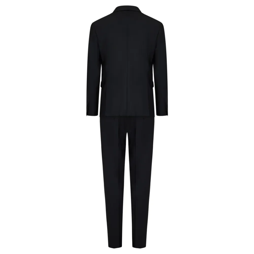 Jakkesæt^Dsquared2 Skræddersyet Single-Breasted Smoking Suit Sort