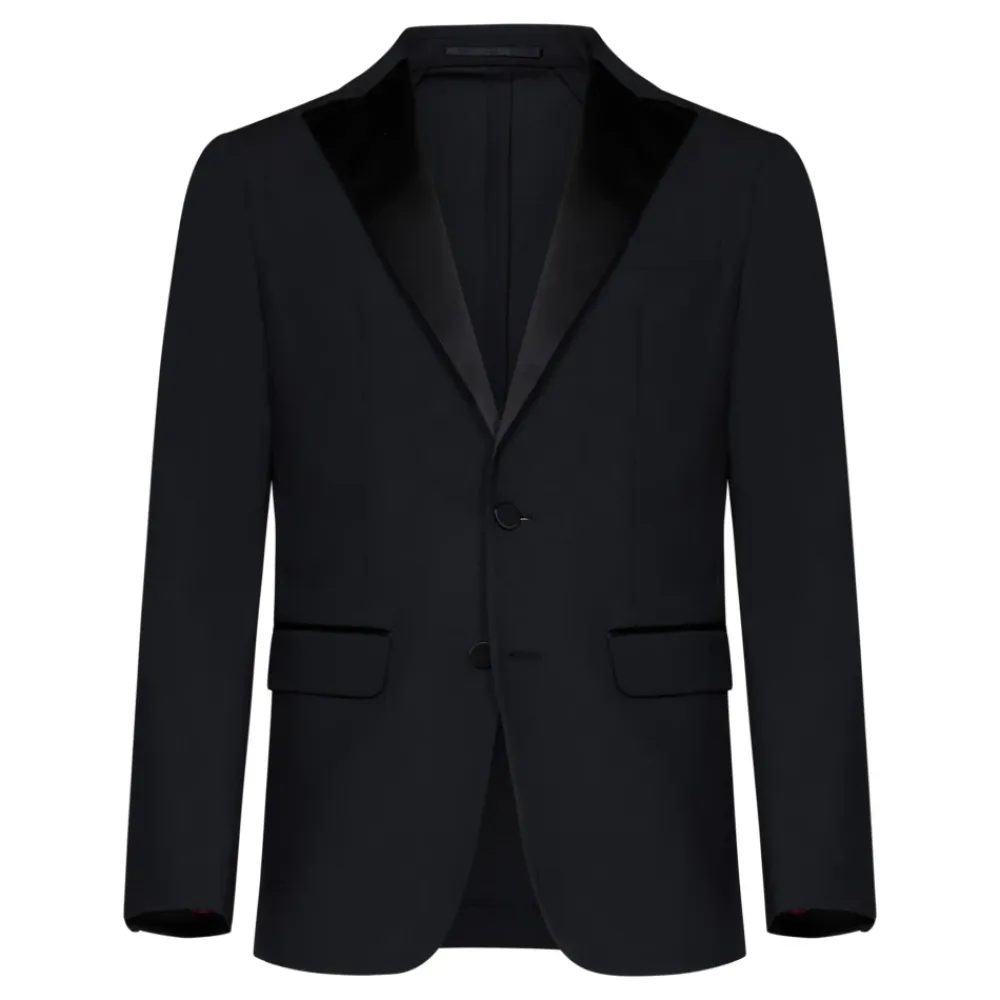 Jakkesæt^Dsquared2 Skræddersyet Single-Breasted Smoking Suit Sort