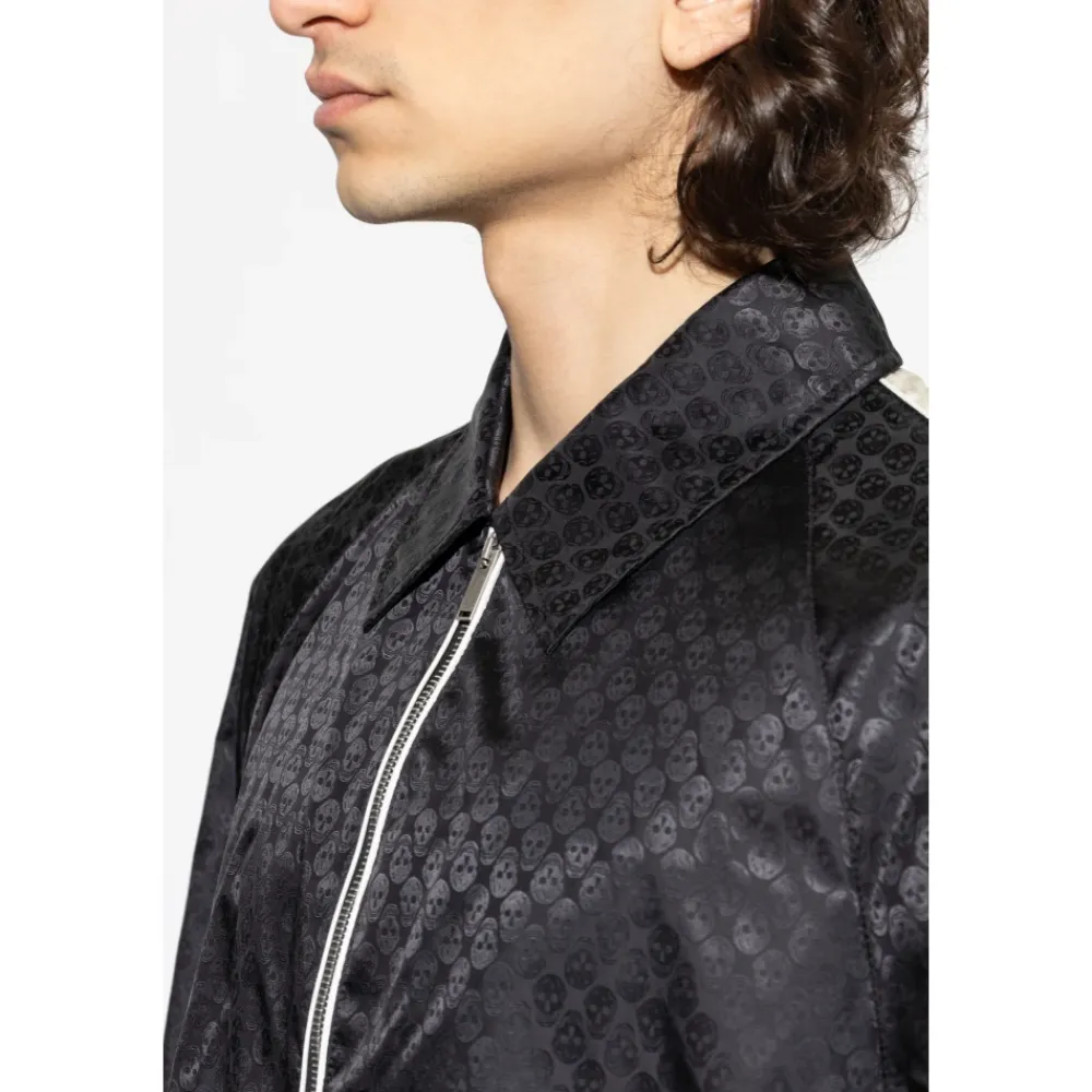 Jakker^Alexander McQueen Skull Jacquard Jacket Sort