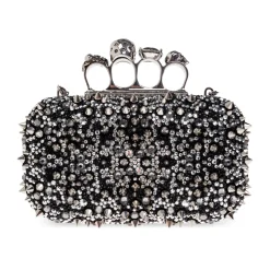 Clutch^Alexander McQueen Skull Knuckle Clutch Sort