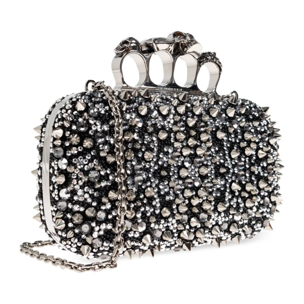 Clutch^Alexander McQueen Skull Knuckle Clutch Sort
