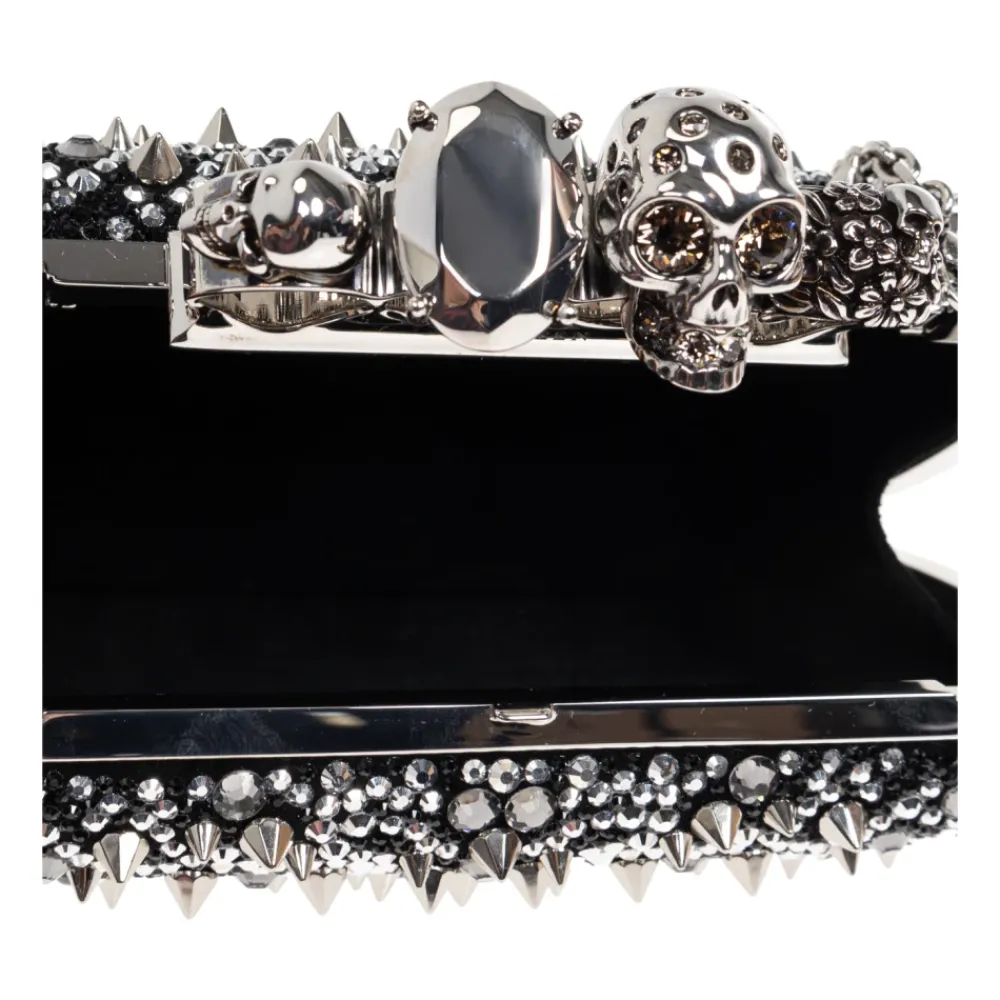 Clutch^Alexander McQueen Skull Knuckle Clutch Sort
