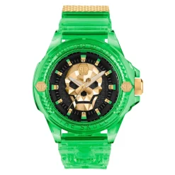 Ure^Philipp Plein Skull Scuba Duba Edition Ur Grøn