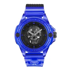 Ure^Philipp Plein Skull Scuba Duba Edition Ur Blå