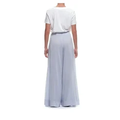 Bukser<Forte Forte Sky Blue Wide Trousers Blå