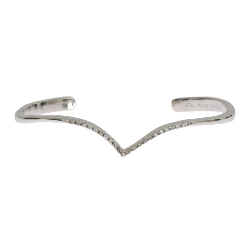Smykker<Nialaya Skyfall Arched Wing Cuff Grå