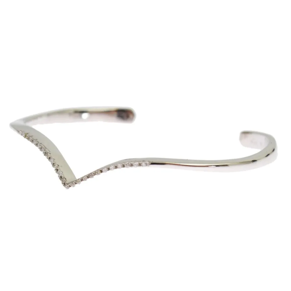 Smykker<Nialaya Skyfall Arched Wing Cuff Grå