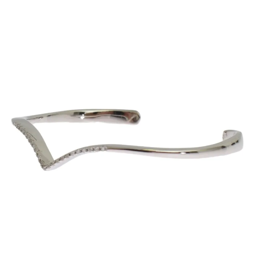 Smykker<Nialaya Skyfall Arched Wing Cuff Grå