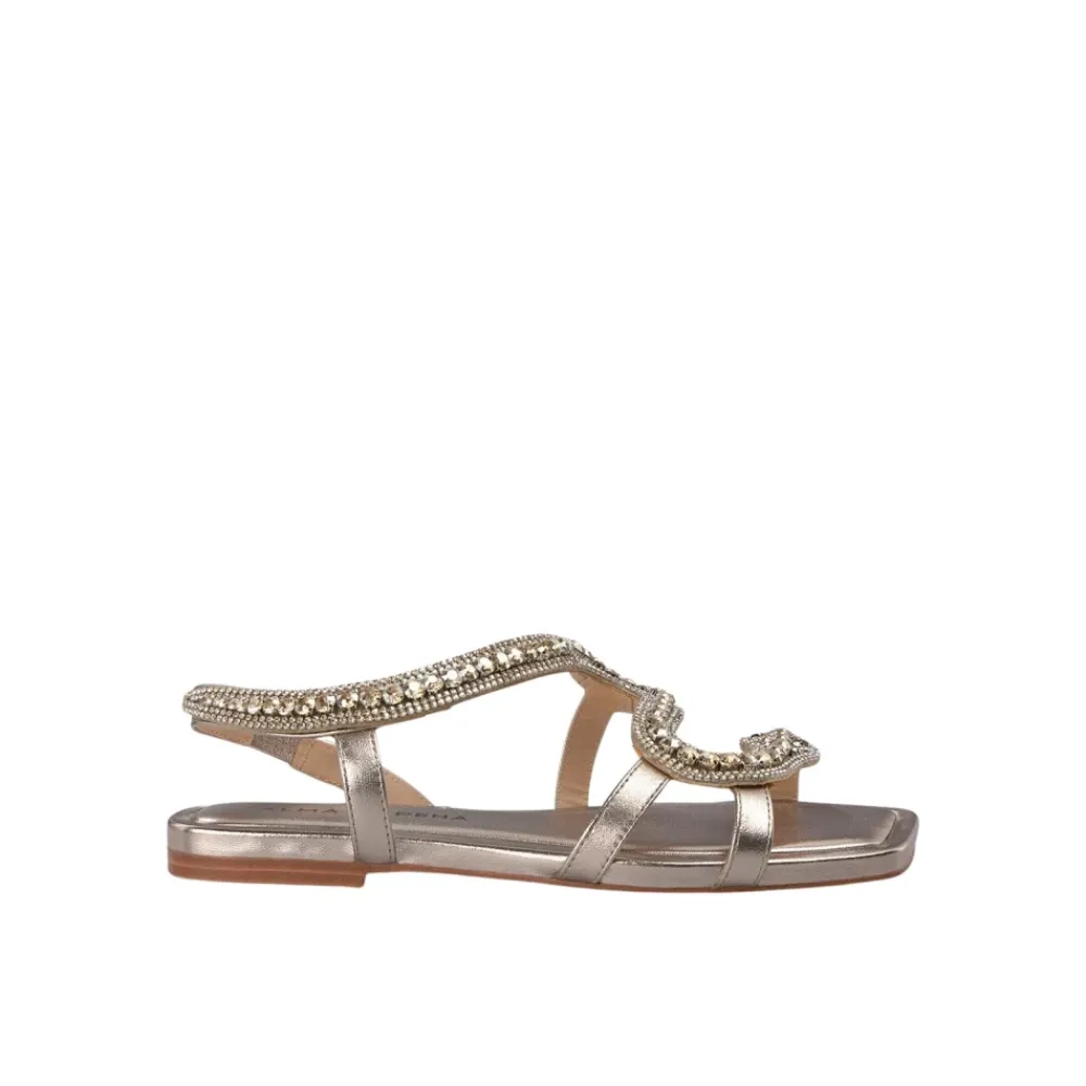 Sandaler<ALMA EN PENA Slange sandal Gul