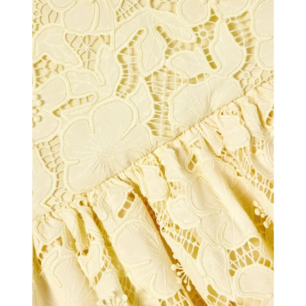Kjoler & Nederdele^Self Portrait Sleeveless Lace Dress Gul