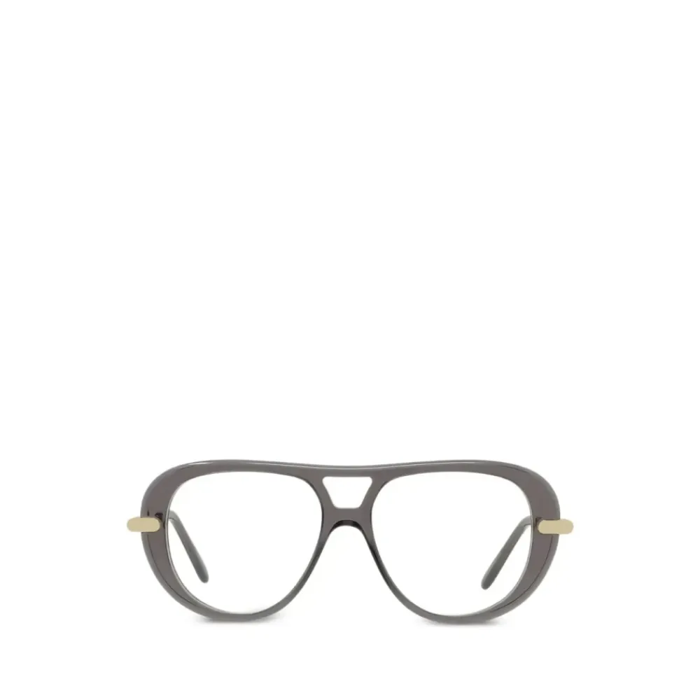 Briller<Loewe Slim Aviator Frame Grå