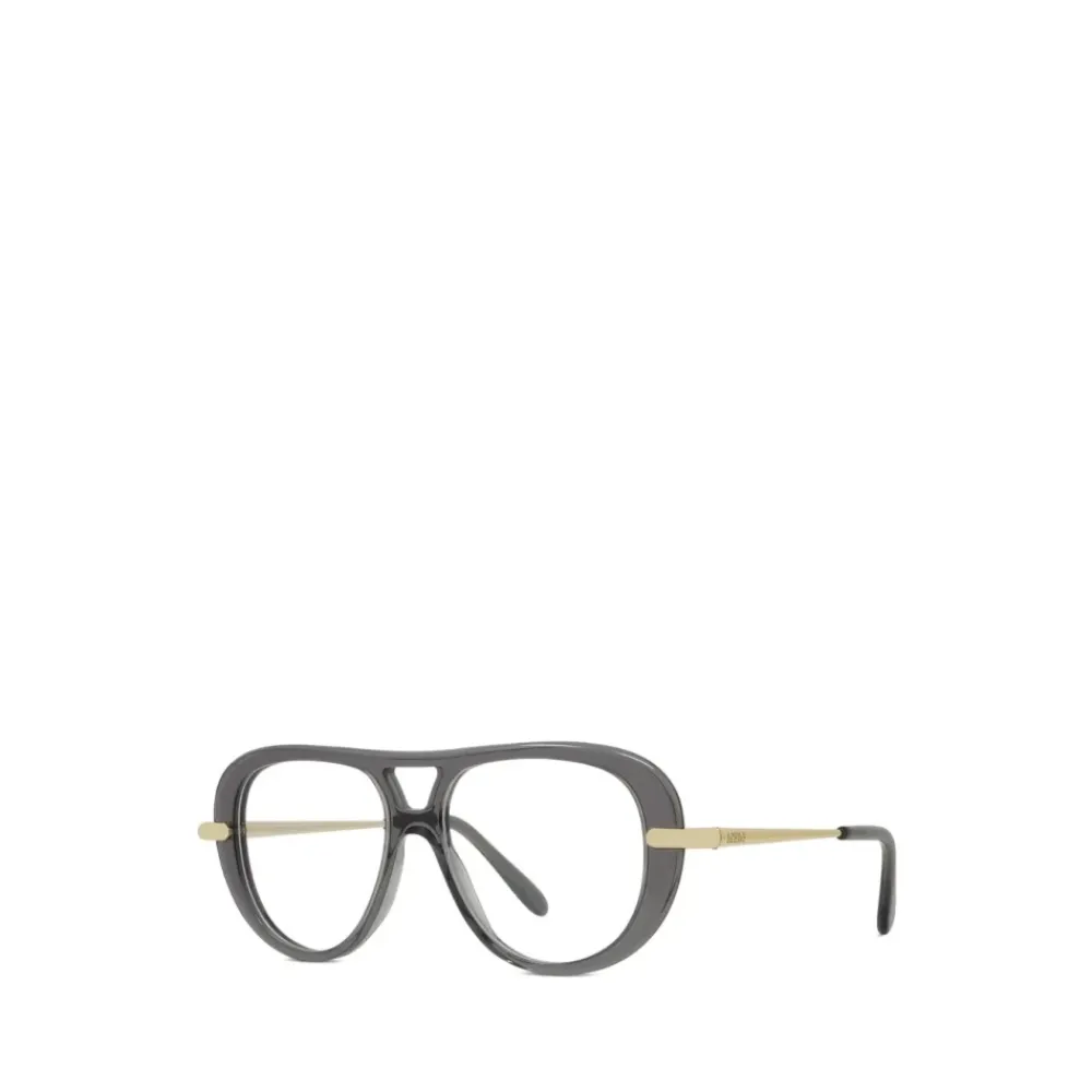 Briller<Loewe Slim Aviator Frame Grå